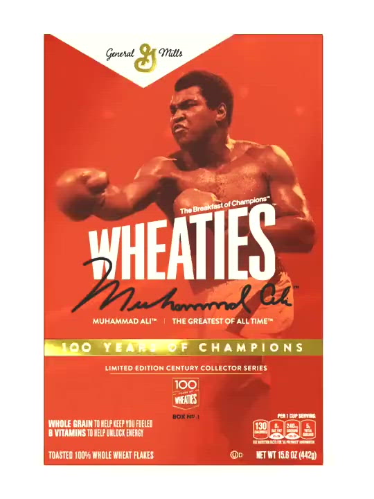 Load and play video in Gallery viewer, Wheaties Century Collection Gold Box #1: Muhammad Ali
